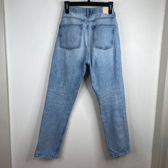 Everlane 90s Cheeky Jean 27 Light Wash Denim Organic Cotton Straight High Rise - Picture 6 of 12